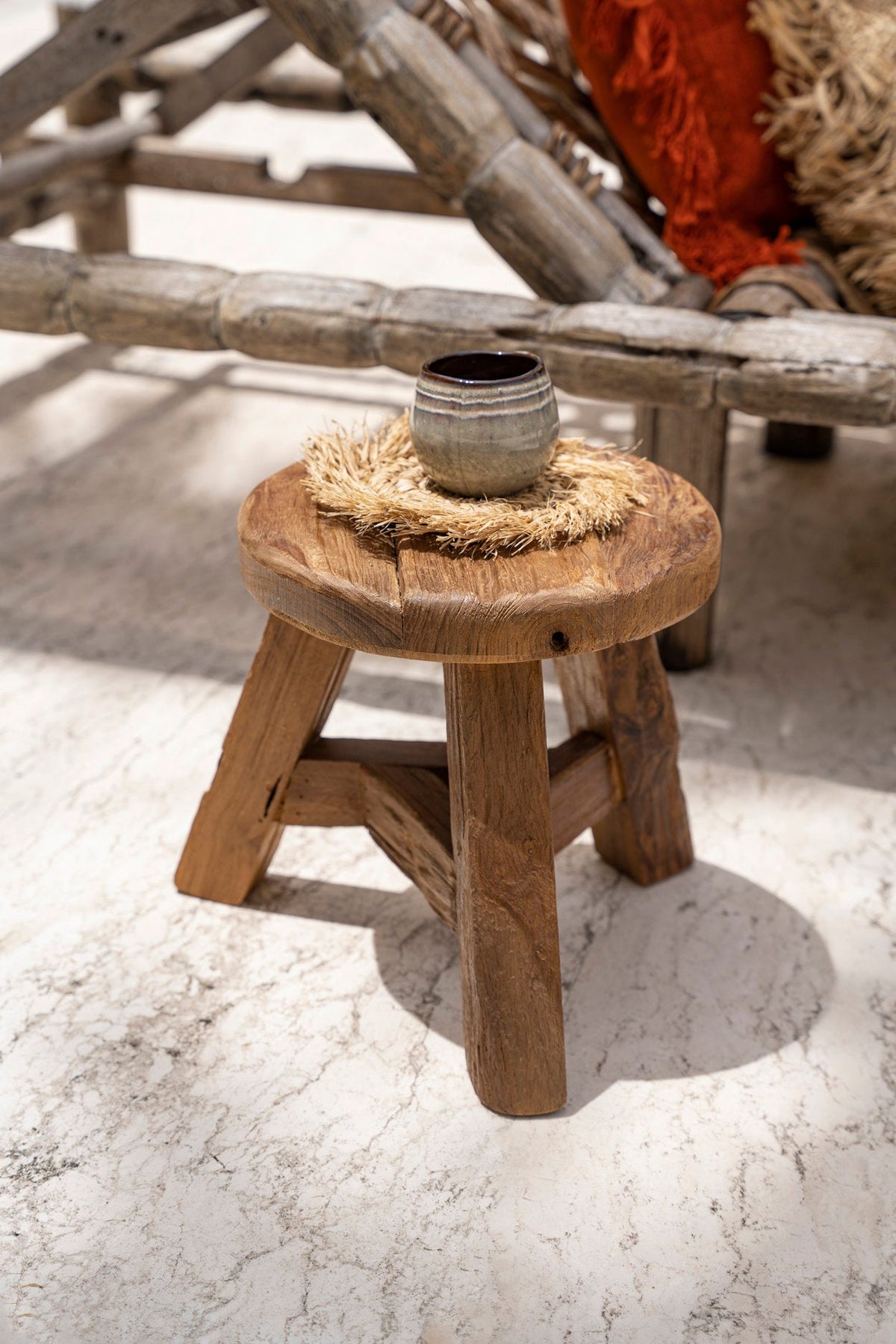 Der Yatai Hocker Natural Medium Bazar Bizar