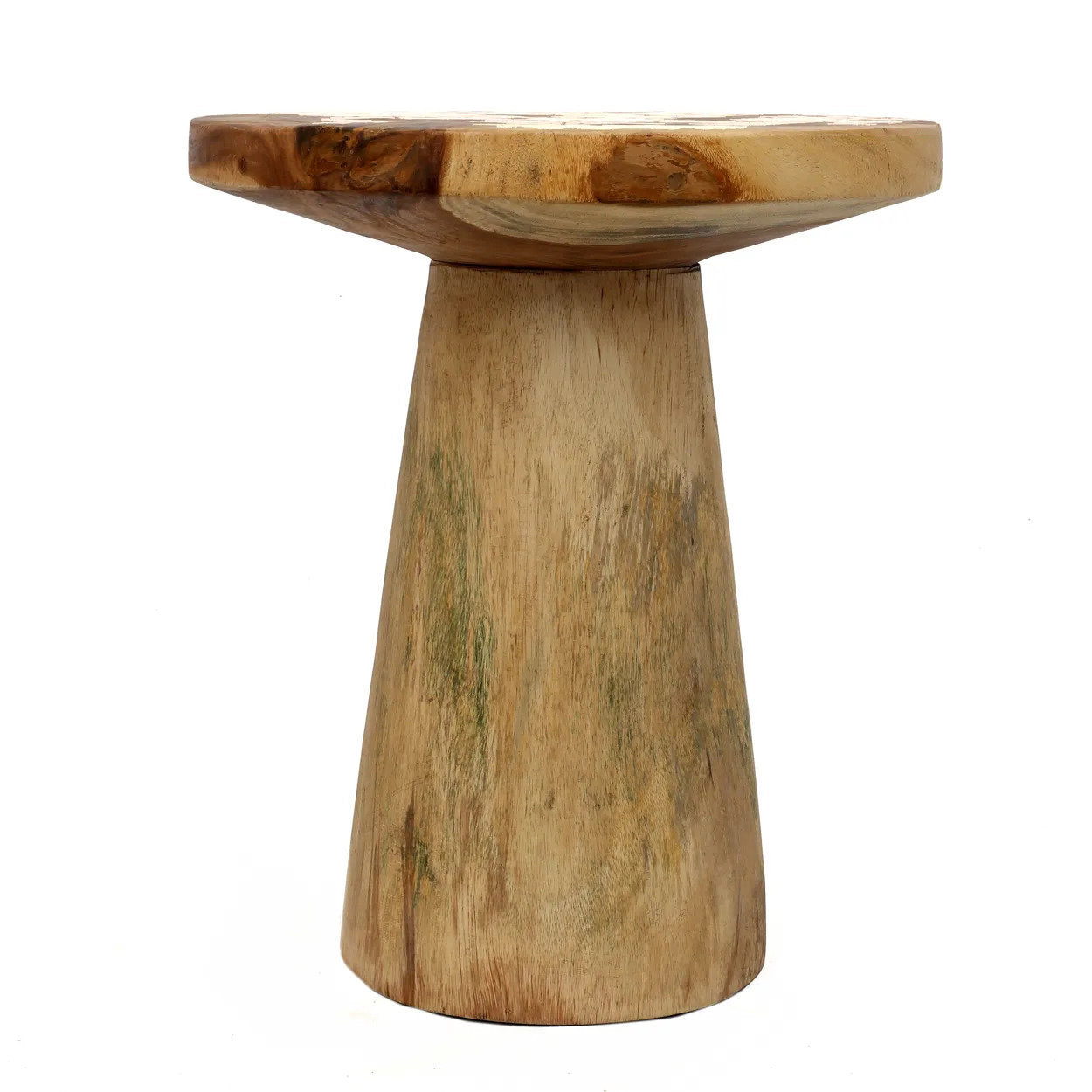 The Timber Conic Side Table - Naturel - 50