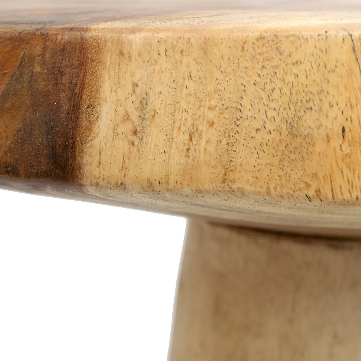 The Timber Conic Side Table - Naturel - 50