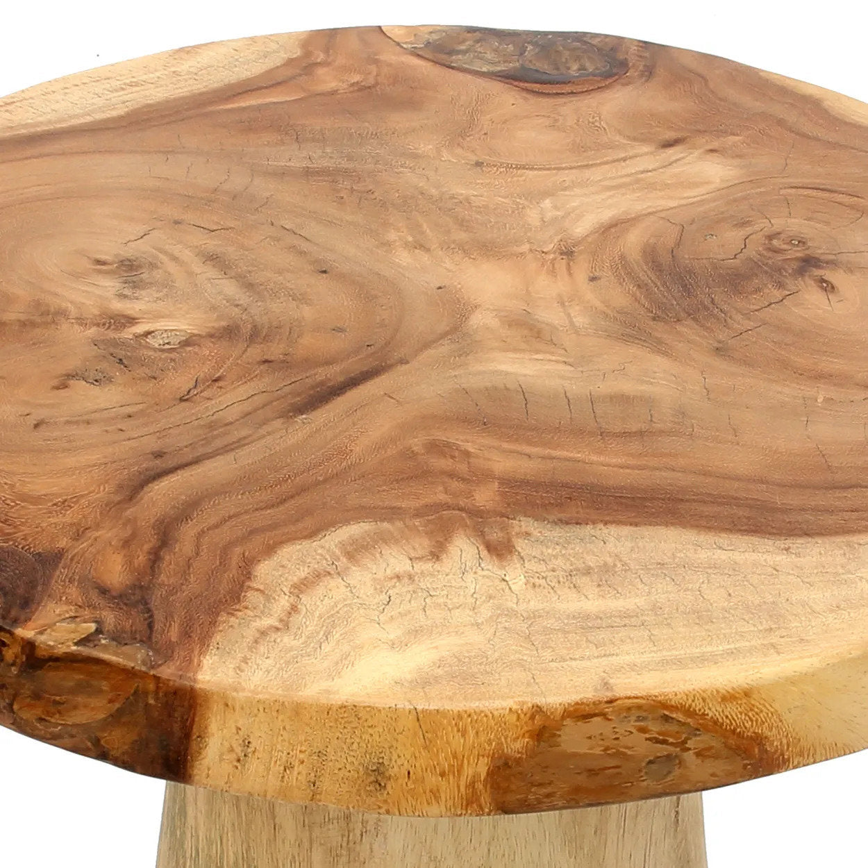 The Timber Conic Side Table - Naturel - 50