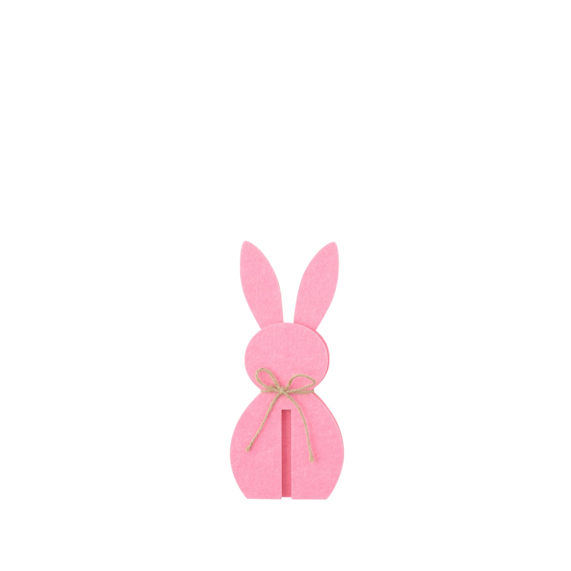 Paasdecoratie Roze Konijn Vilt Set van 3 J-Line