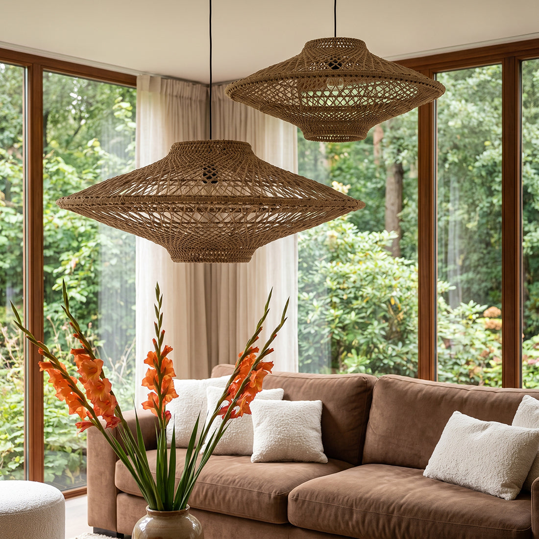 Hanglamp Corda Touw Naturel Medium Ø60cm Raw Materials
