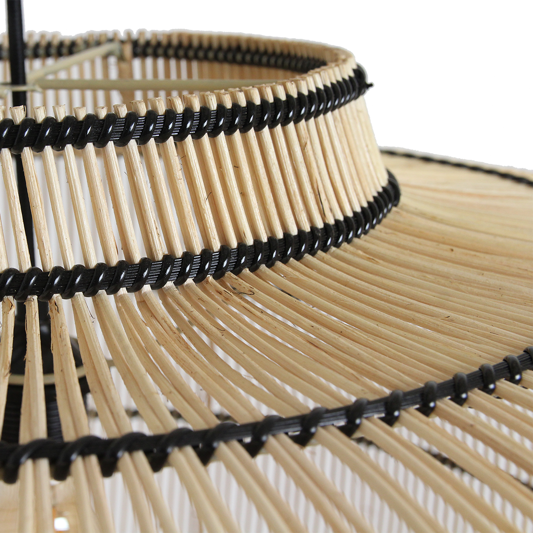 Stella Rattan-Hängelampe Raw Materials