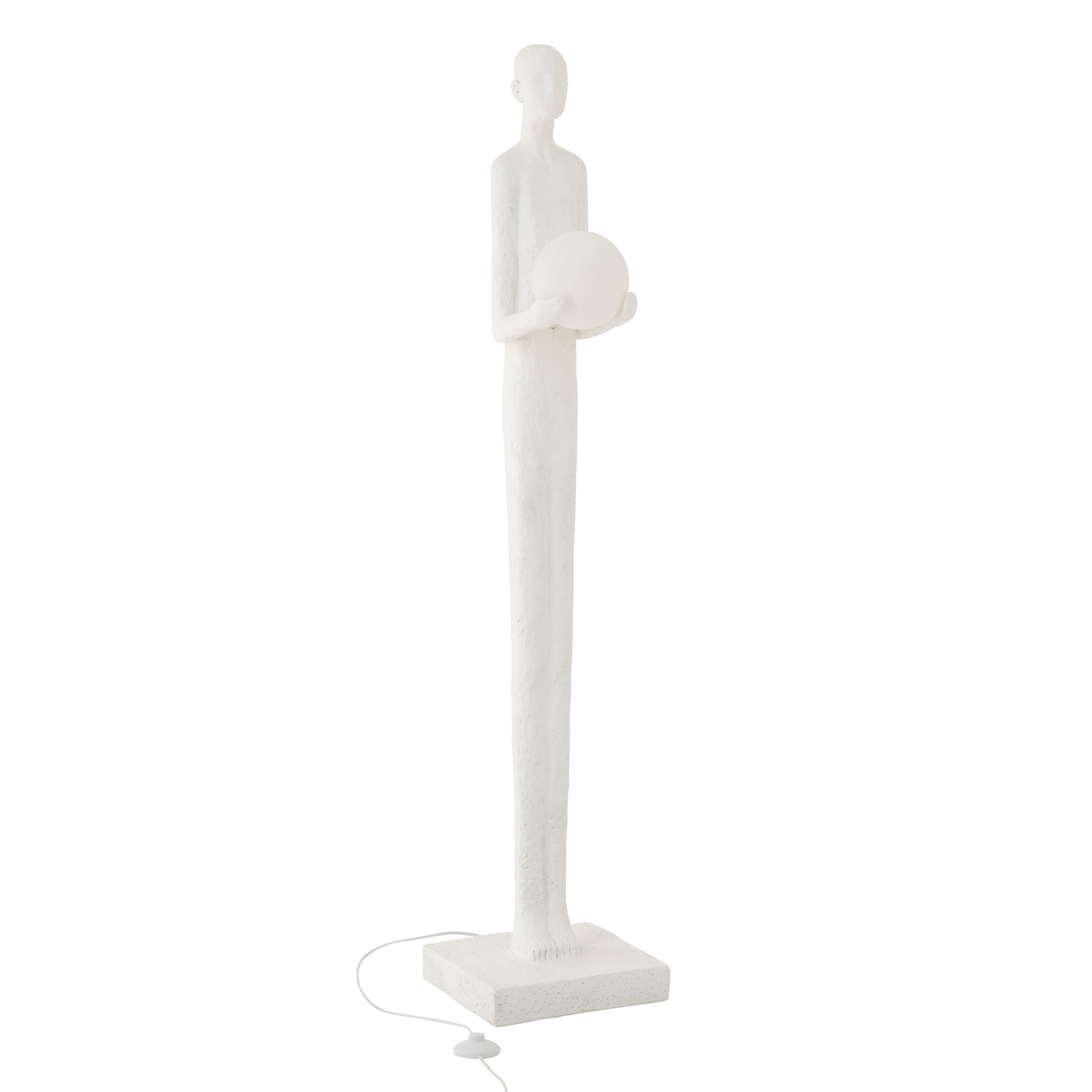Staanlamp Persoon Polyresin Wit J-Line