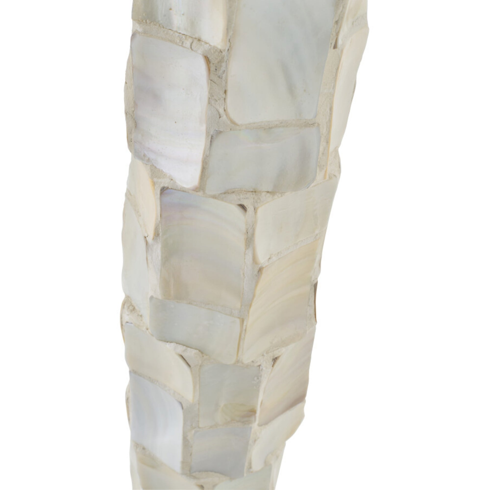 Staanlamp Pareleffect Schelp Gebroken Wit/Lichtbeige J-Line