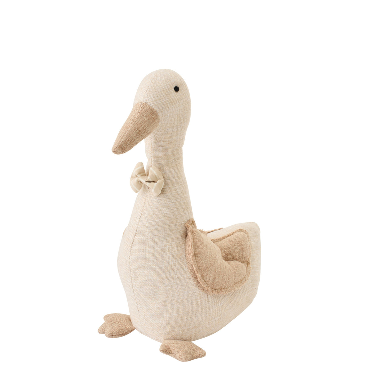 Türstopper Ente + Schmetterlingsband Polyester Beige J-Line