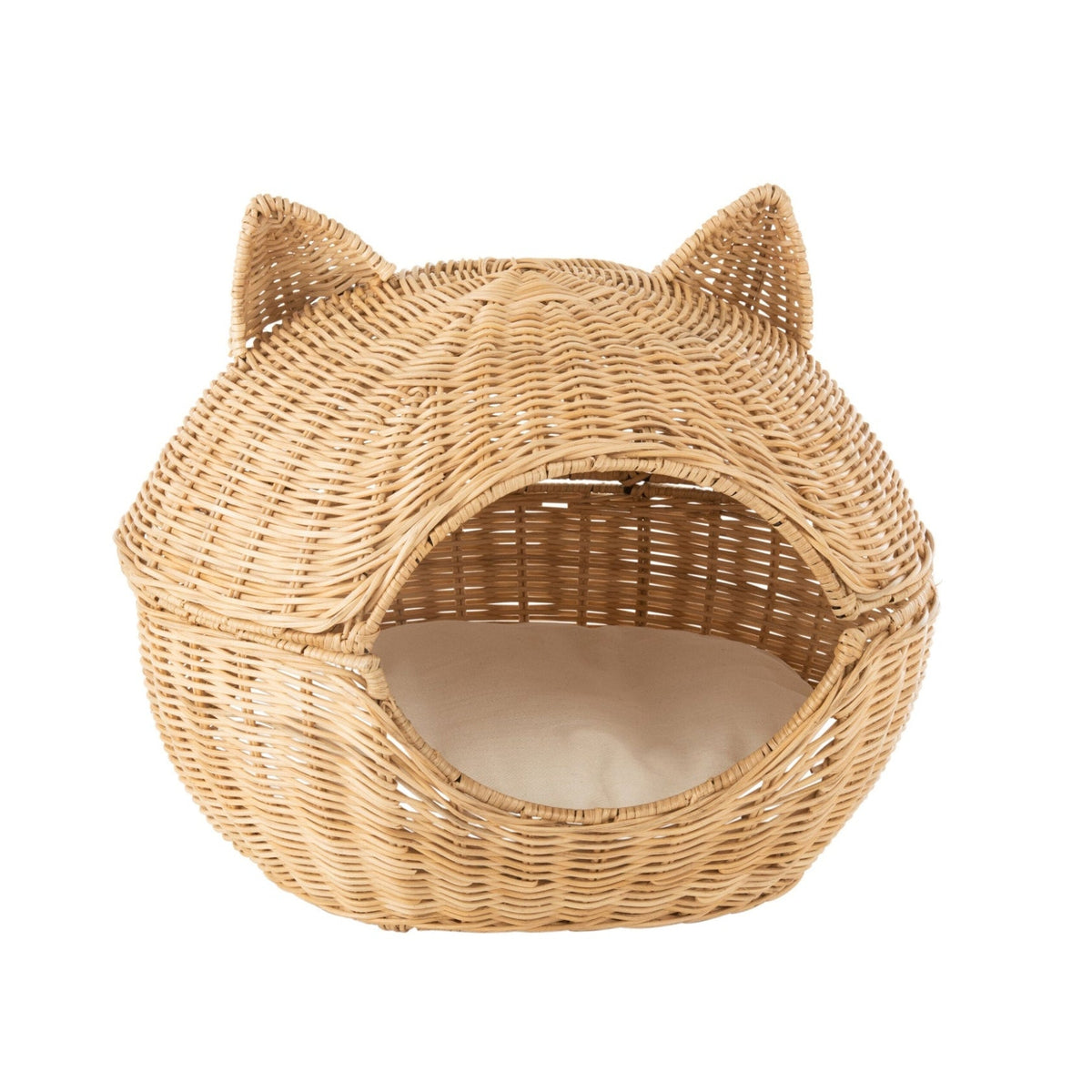 Kattenmand+Kussen Rotan Licht Naturel J-Line