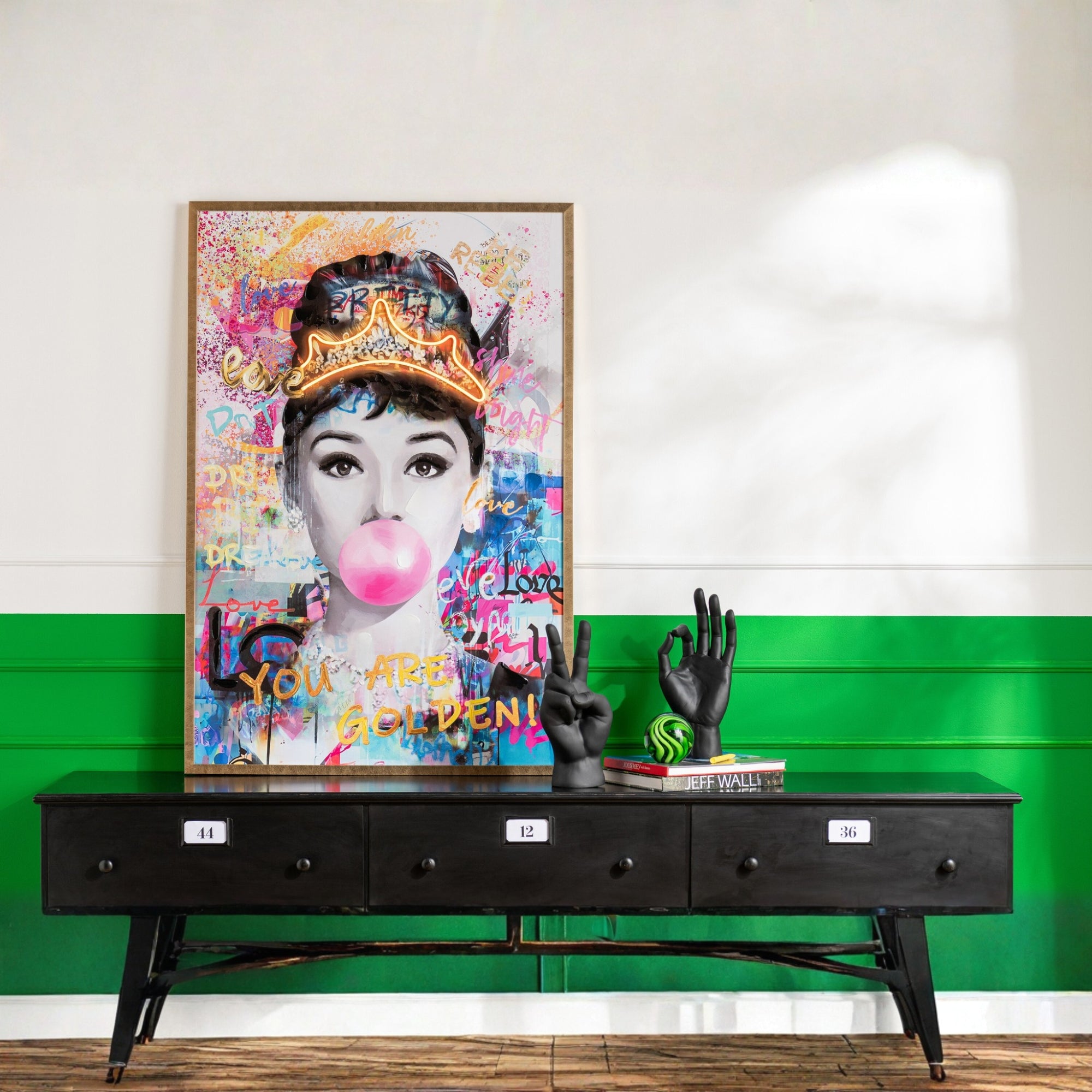 Beeldje Gebarentaal Polyresin Zwart Assortiment Van 2 J-Line