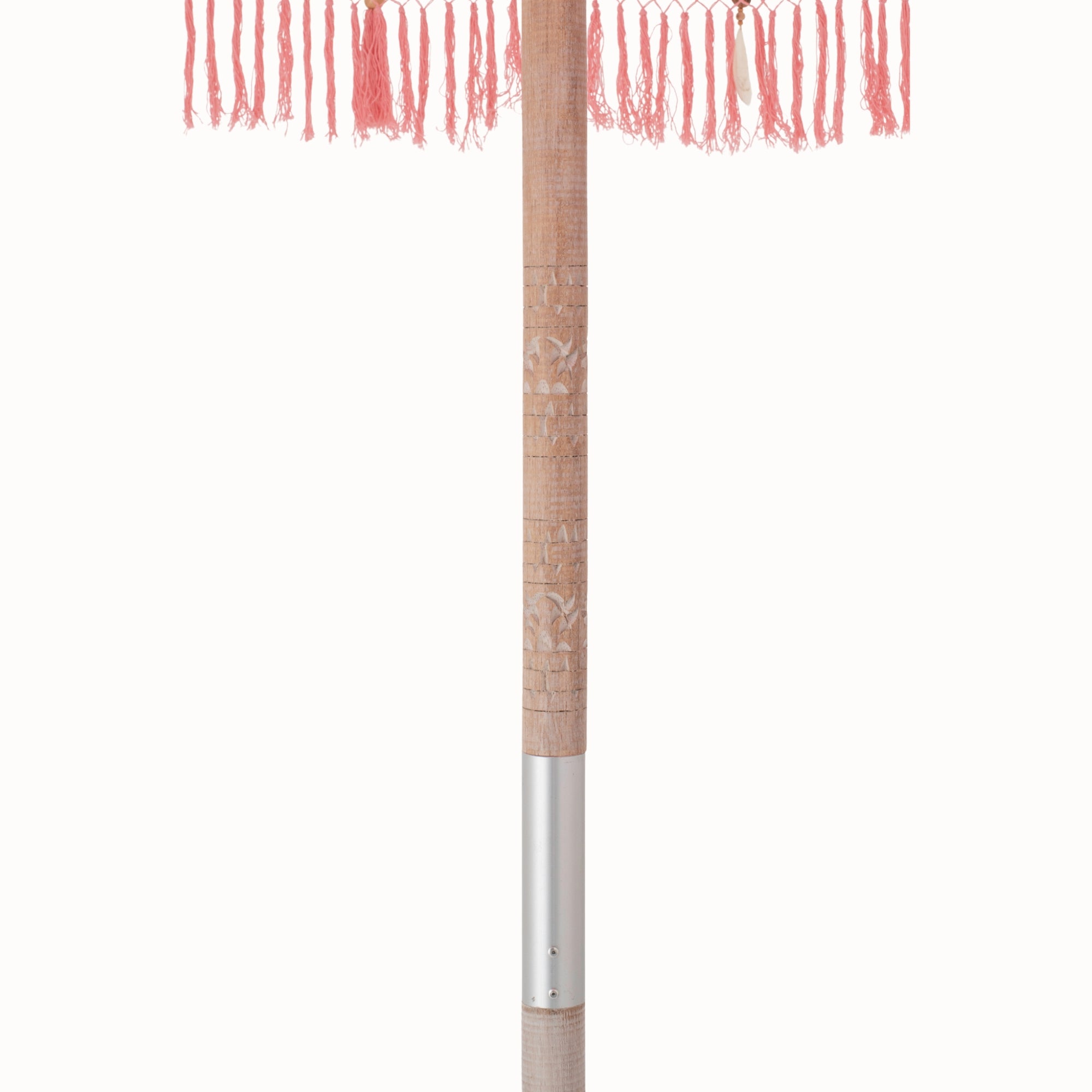 Parasol Bobbi Hout/Katoen Lichtroze J-Line