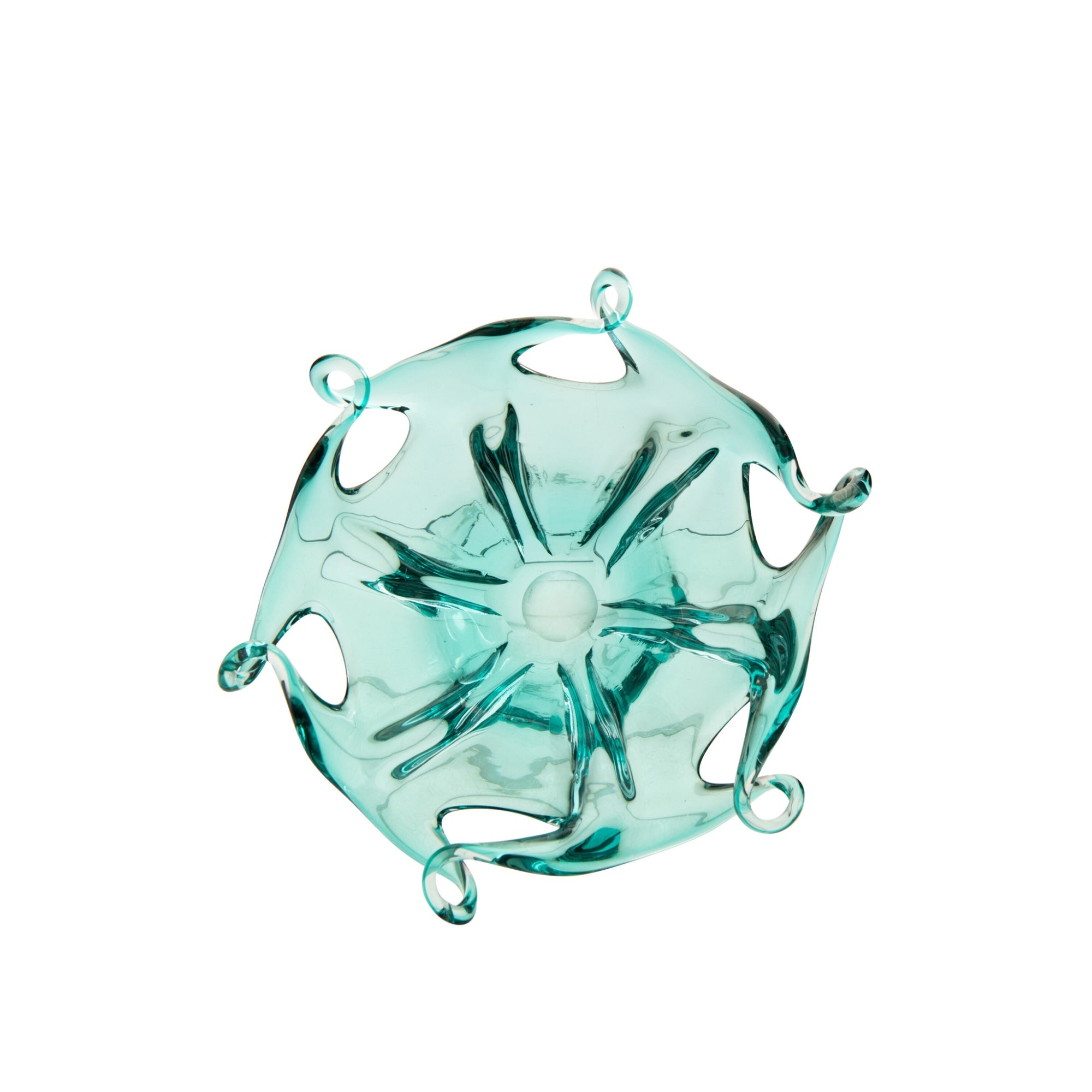 Decoratief Plateau Serena Glas Turquoise J-Line