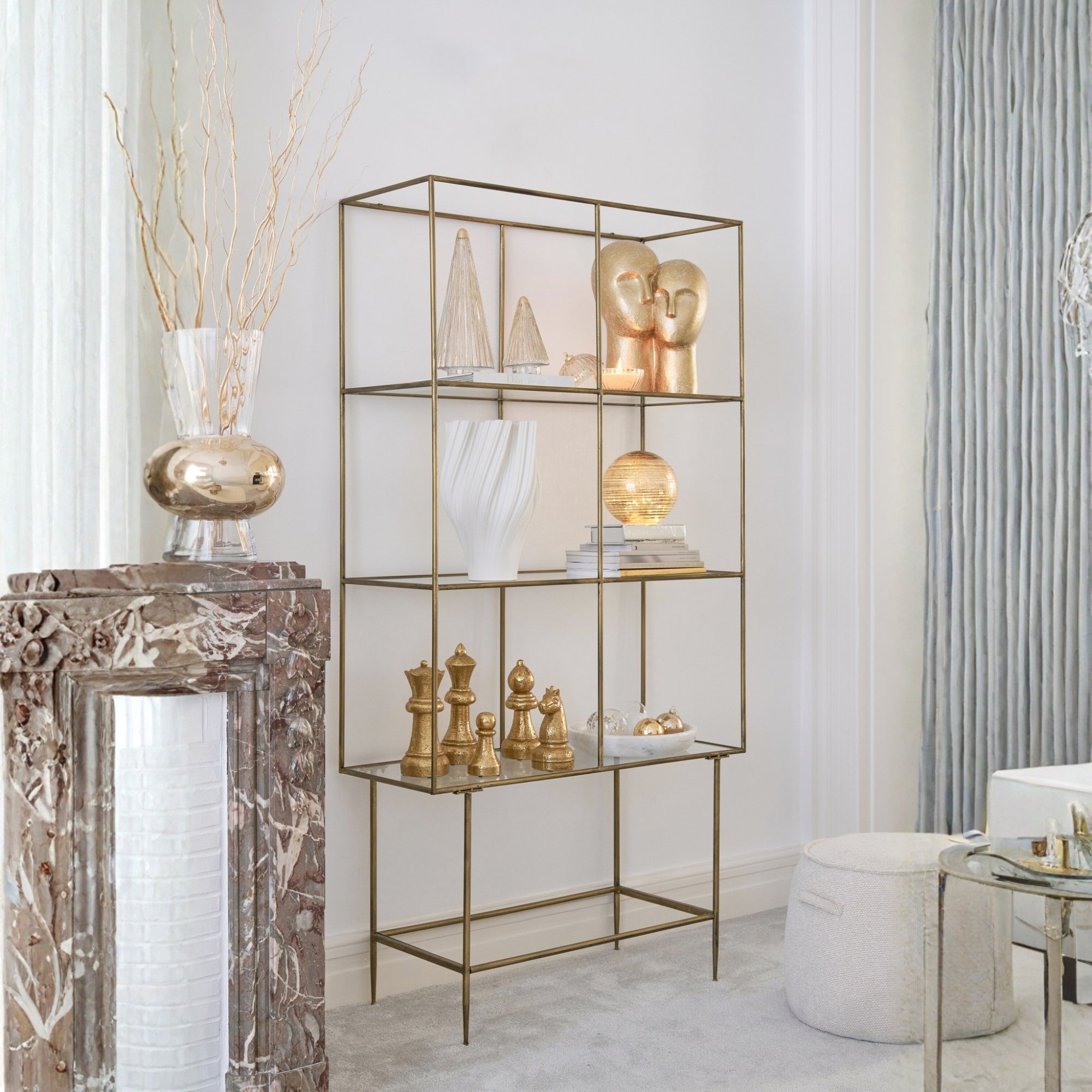 Hoofd Koppel Resine Goud J-Line