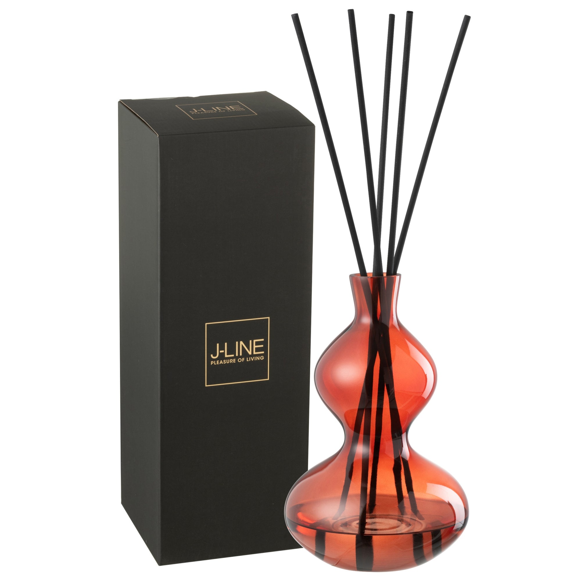 Geurolie Olive&Frank Incense Glas Rood Large 1000ml J-Line