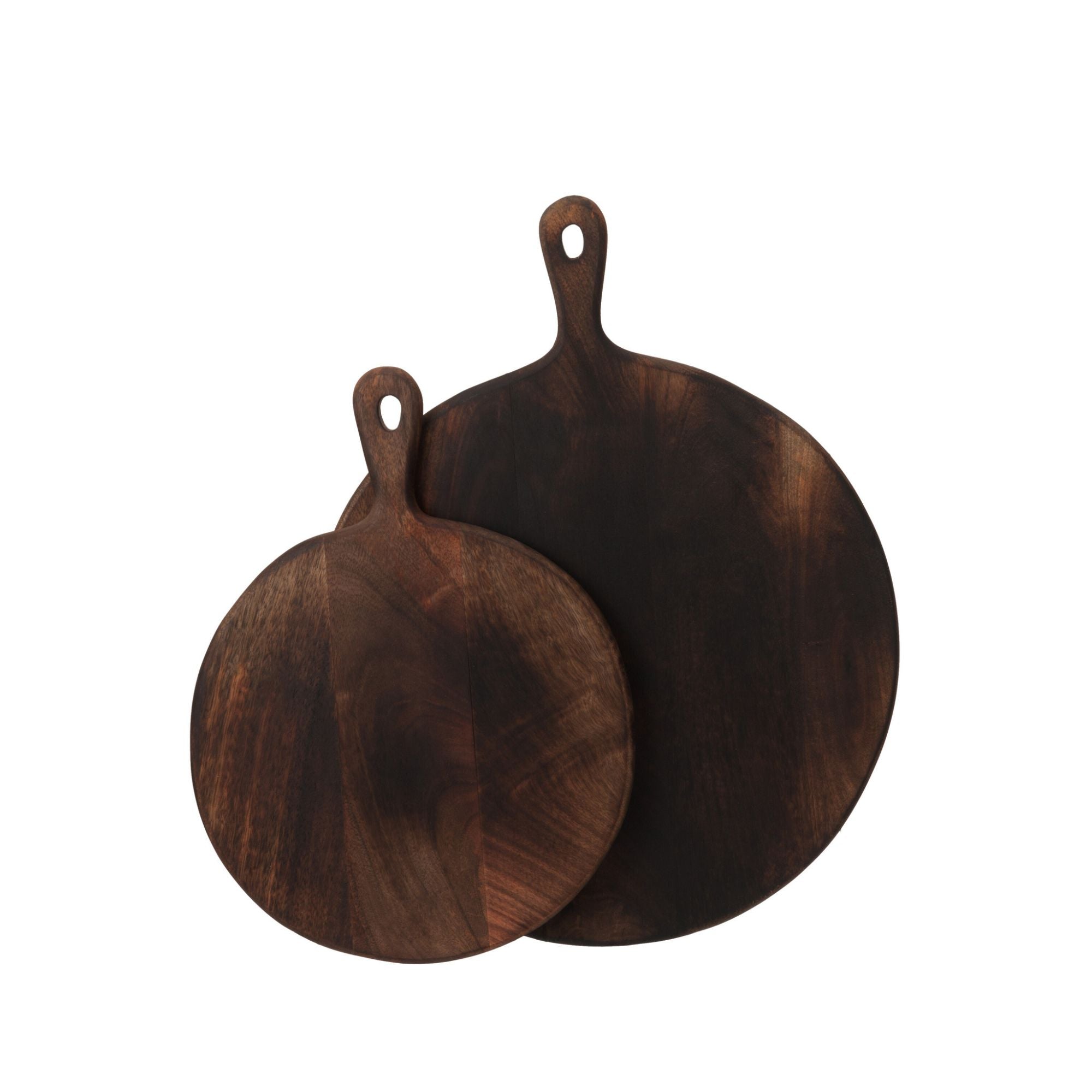 Snijplank Rond Hout Donker Bruin Large