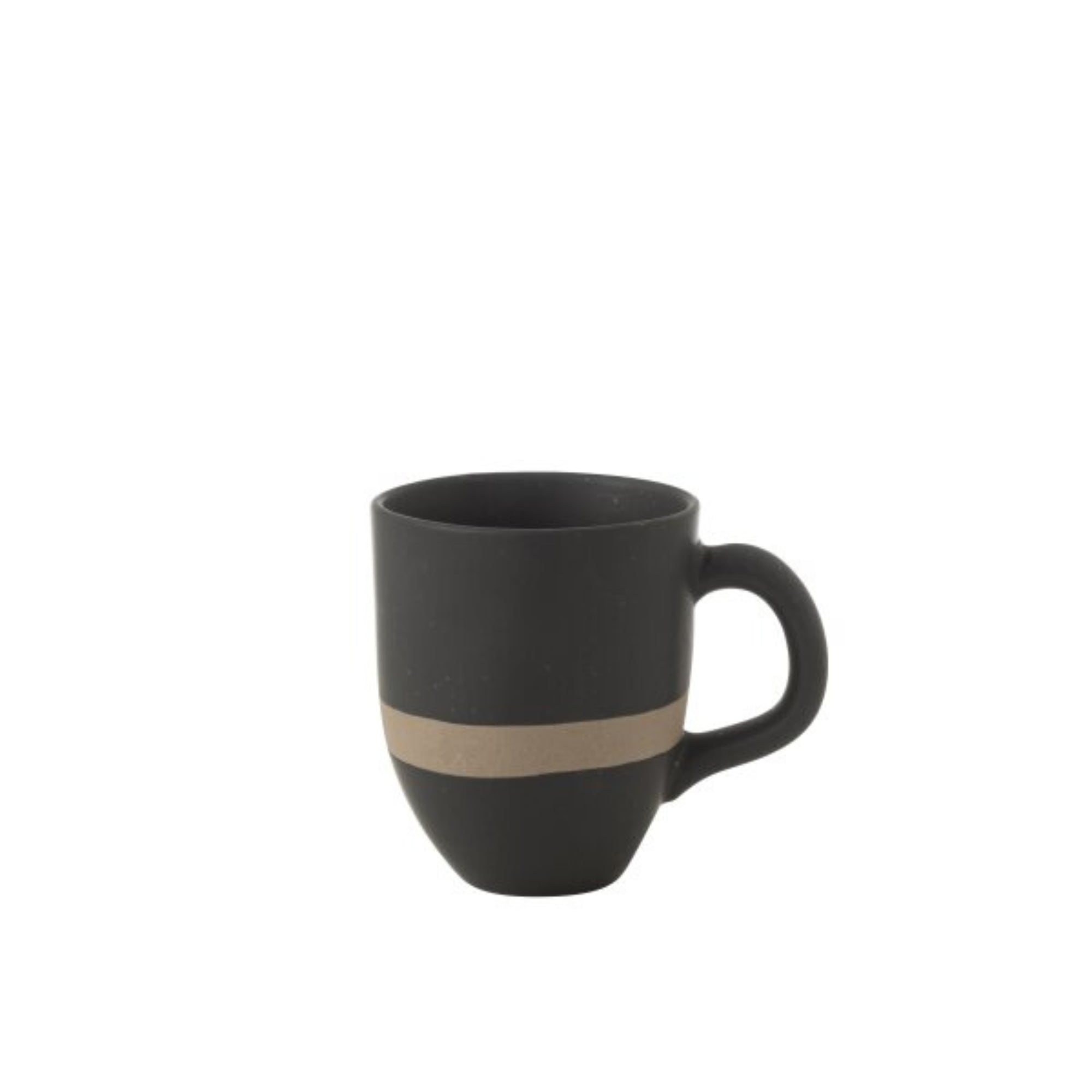 Beker Keramiek Zwart/Taupe J-Line