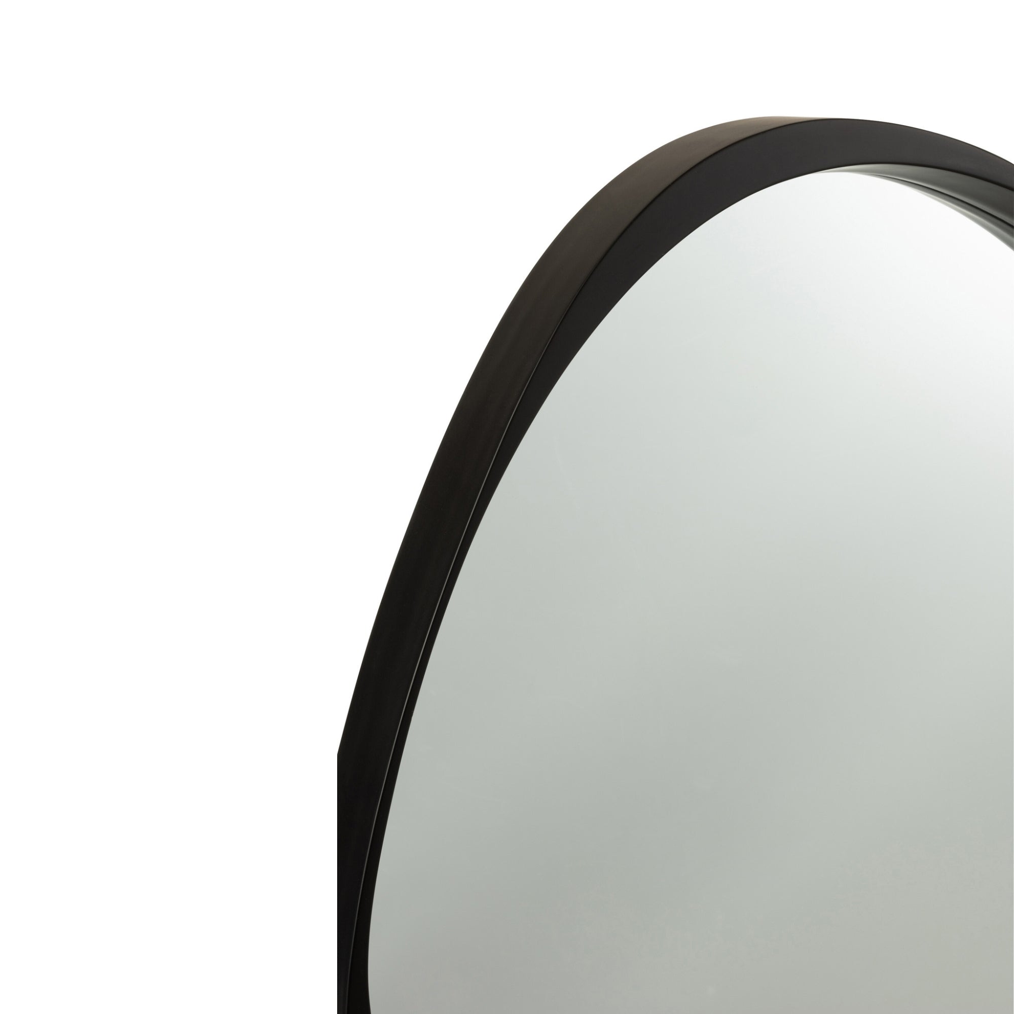 Spiegel Giles Mdf/Glas Zwart Small Ø 71 cm