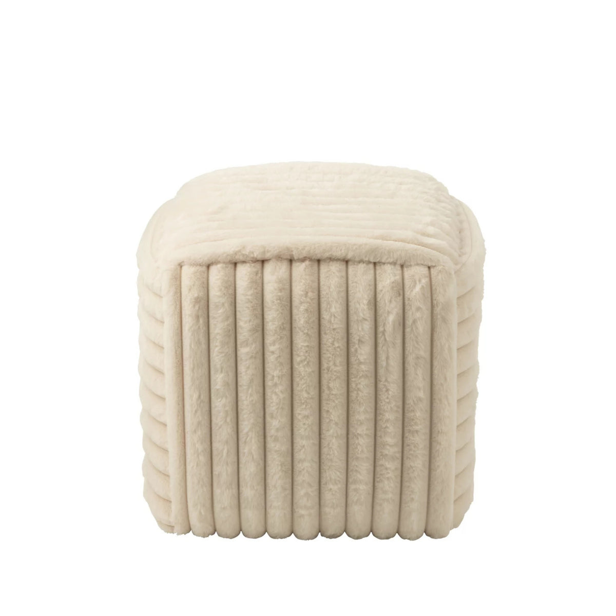 Poef Geribbeld Mdf Beige J-Line