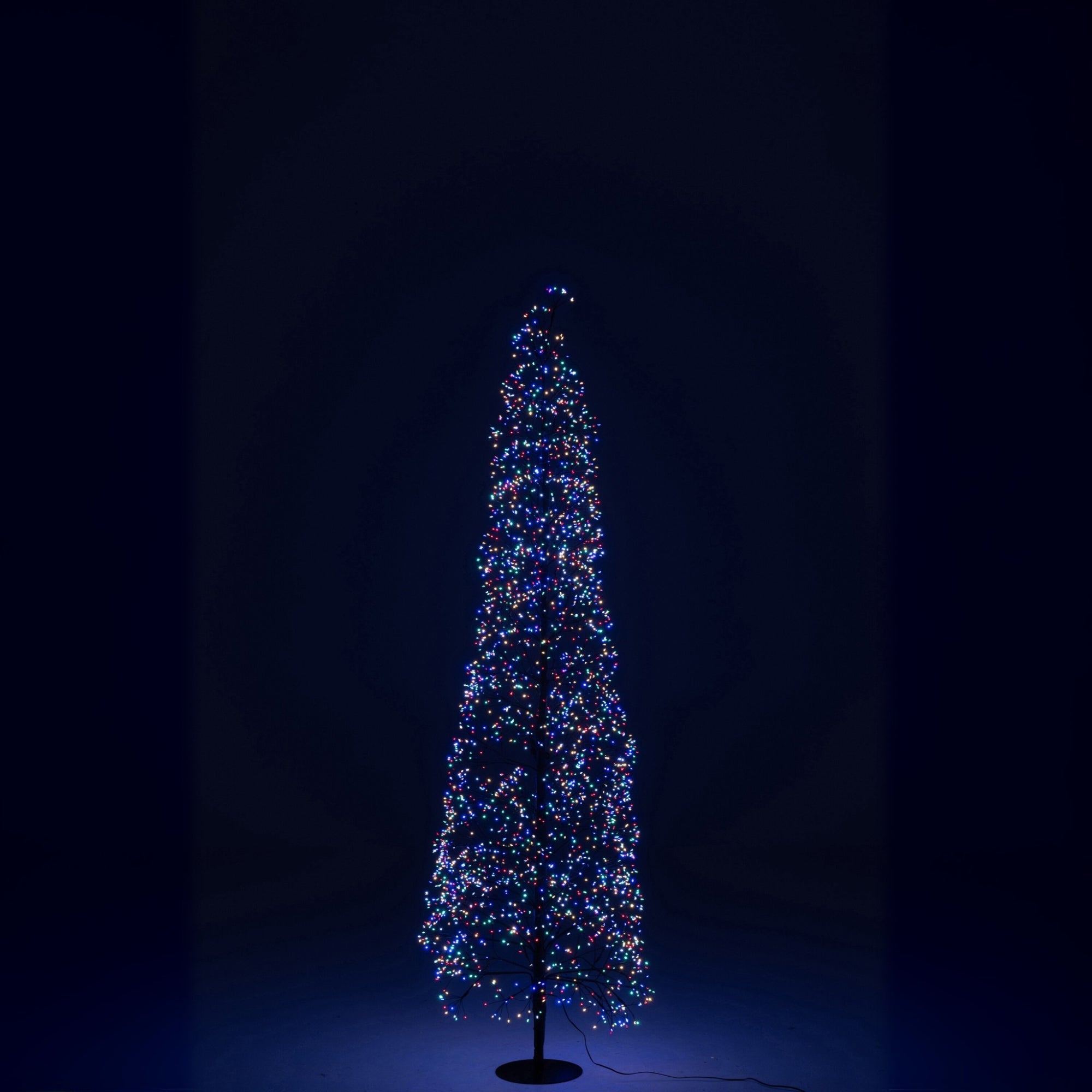 Kerstboom Led Multicolor Lichten Metaal Zwart Large H180cm J-Line