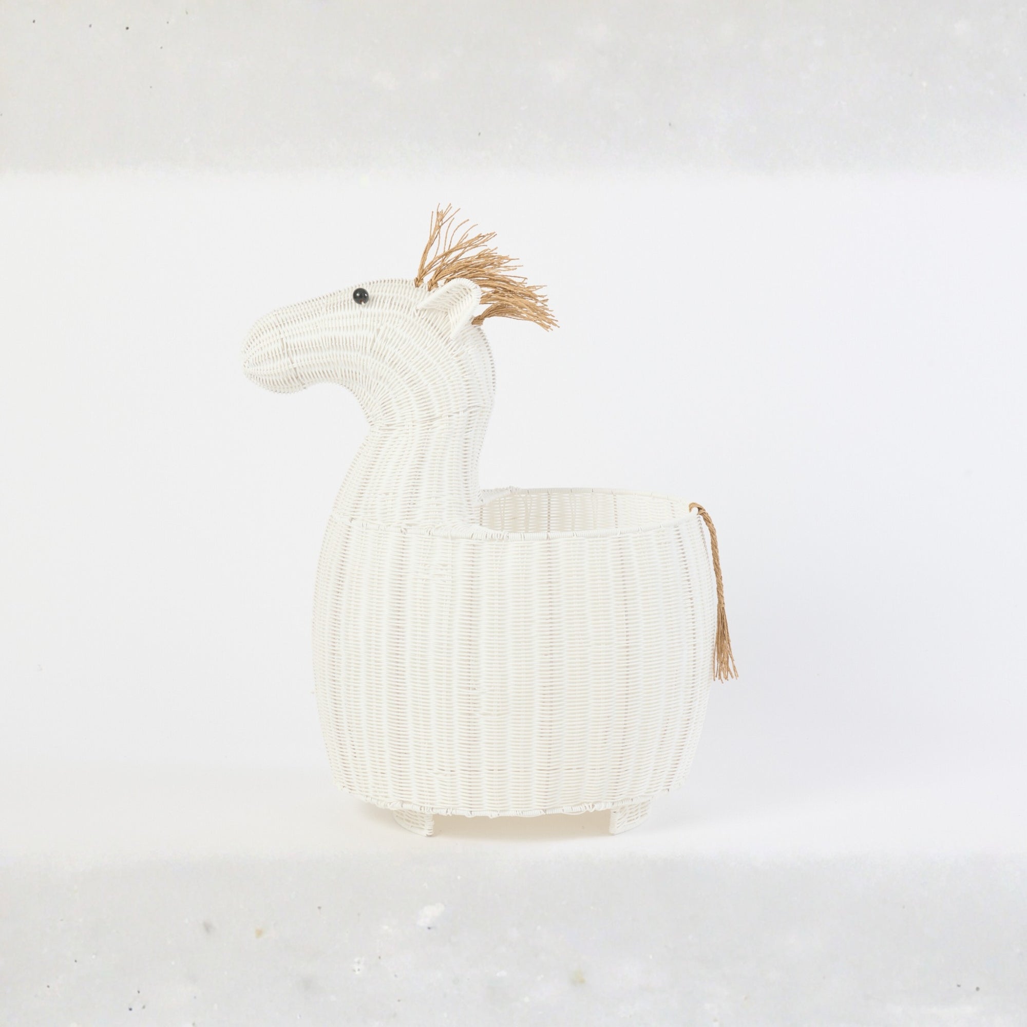 Mand Paard Kunststof Wit J-Line