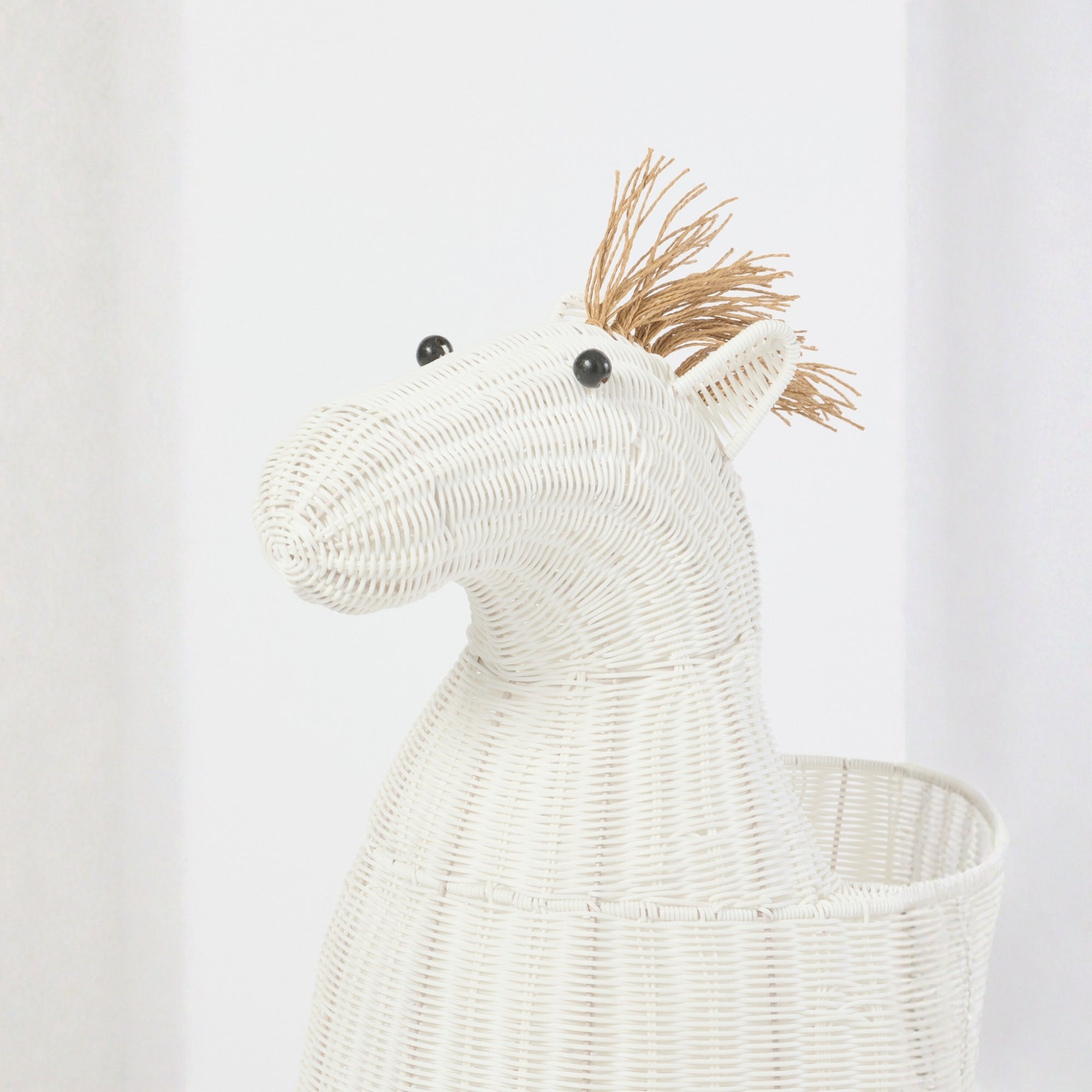 Mand Paard Kunststof Wit J-Line