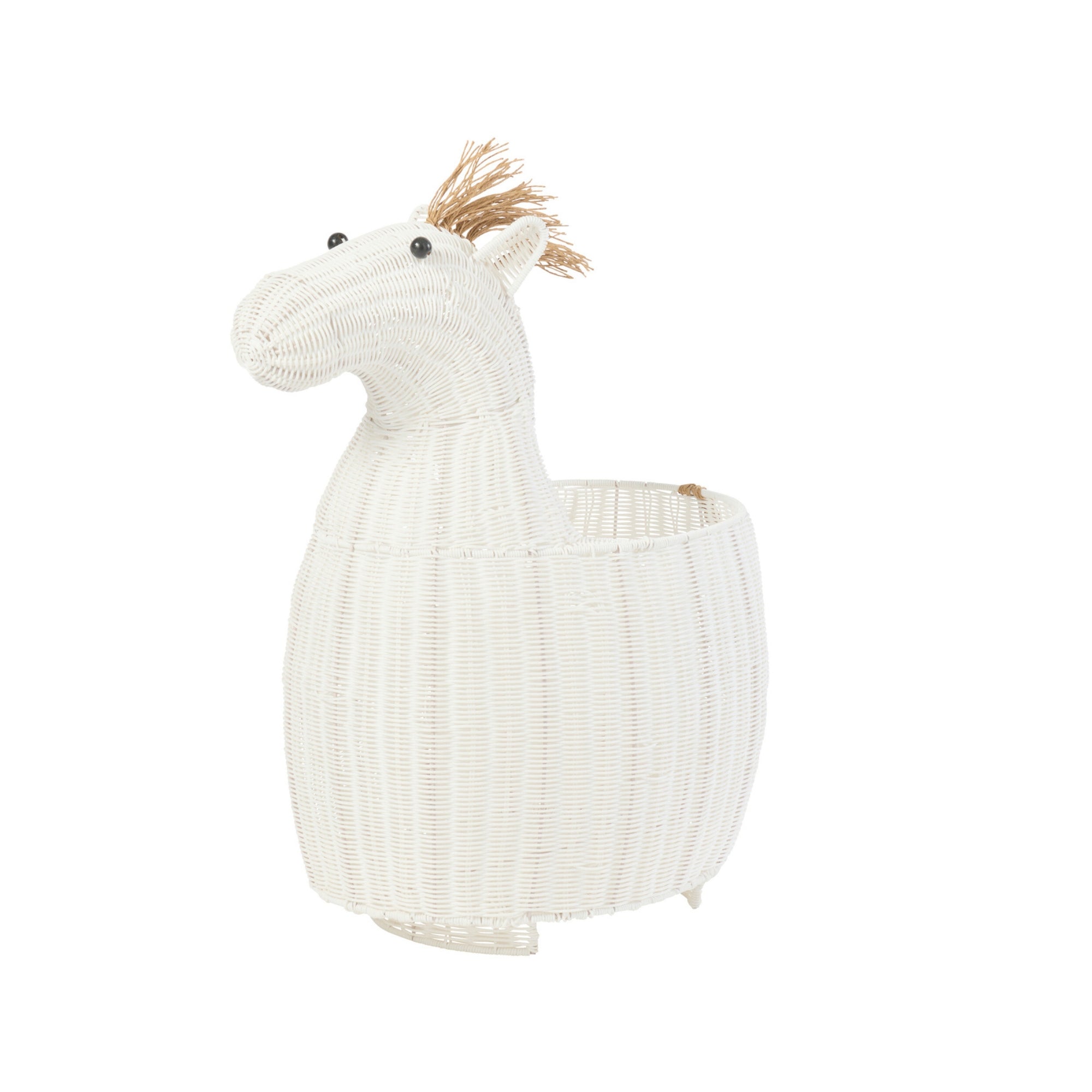 Mand Paard Kunststof Wit J-Line