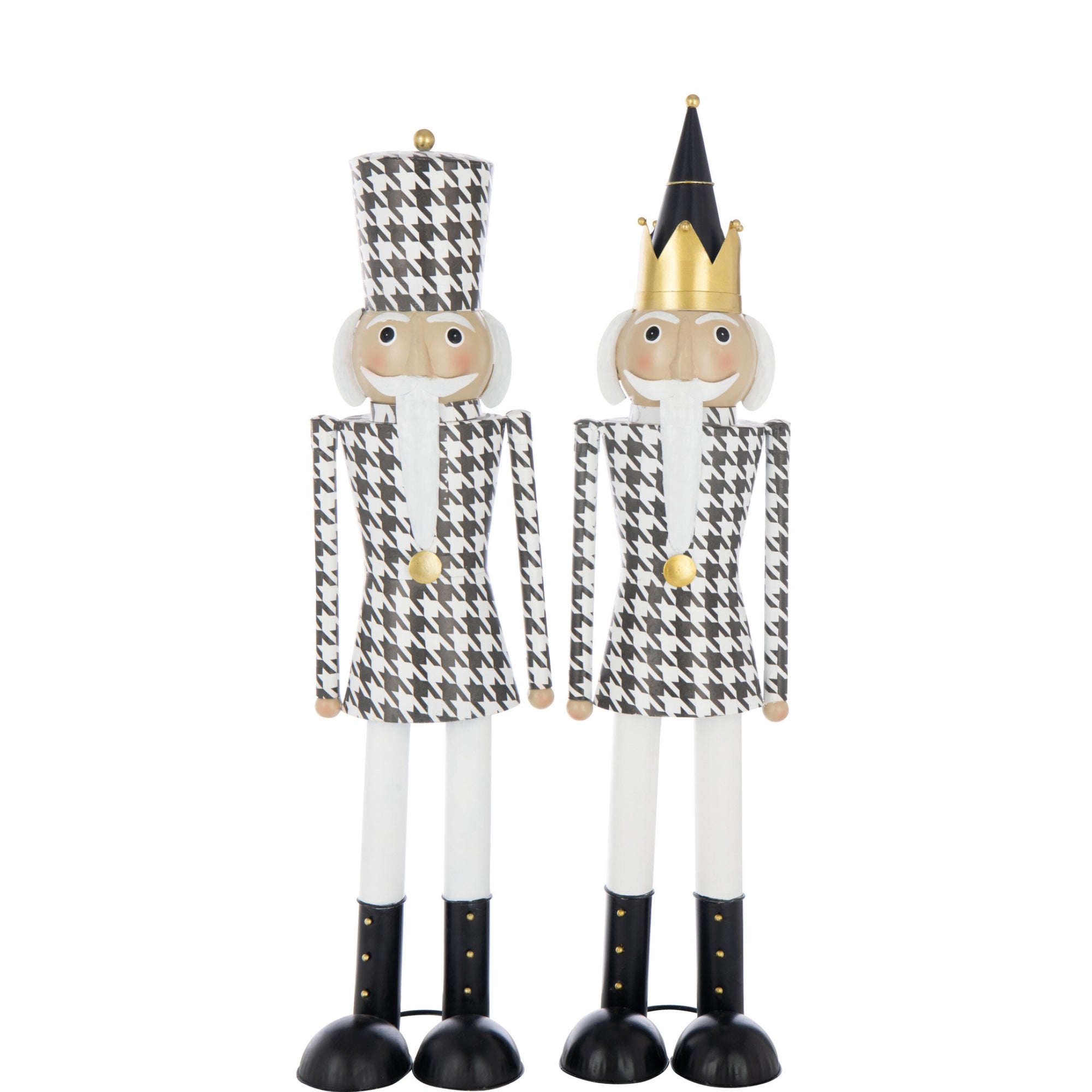 Notenkraker Snor Metaal Meerkleurig Large Set van 2 H66cm J-Line