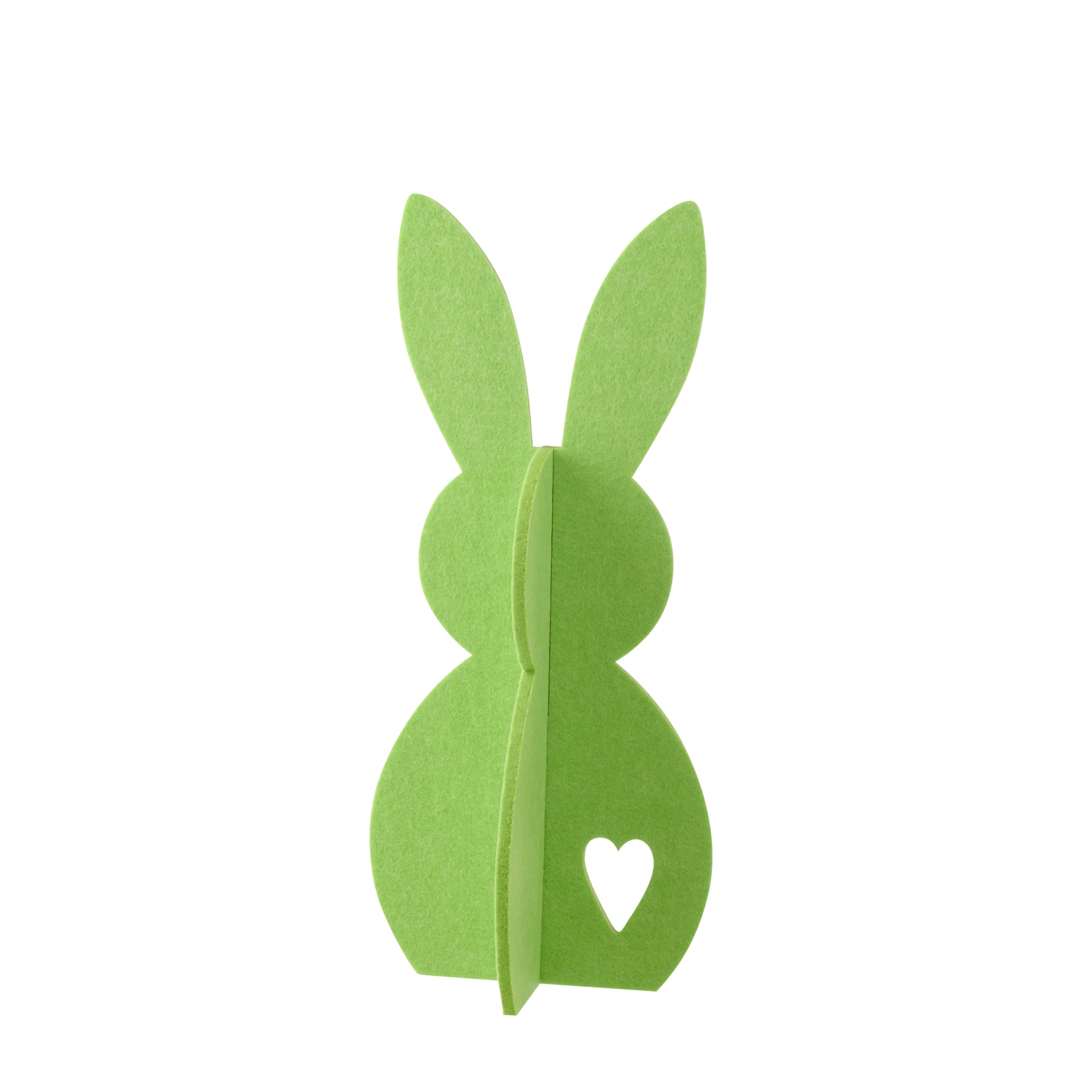 Paasdecoratie Groen Konijn Vilt Set van 3 J-Line