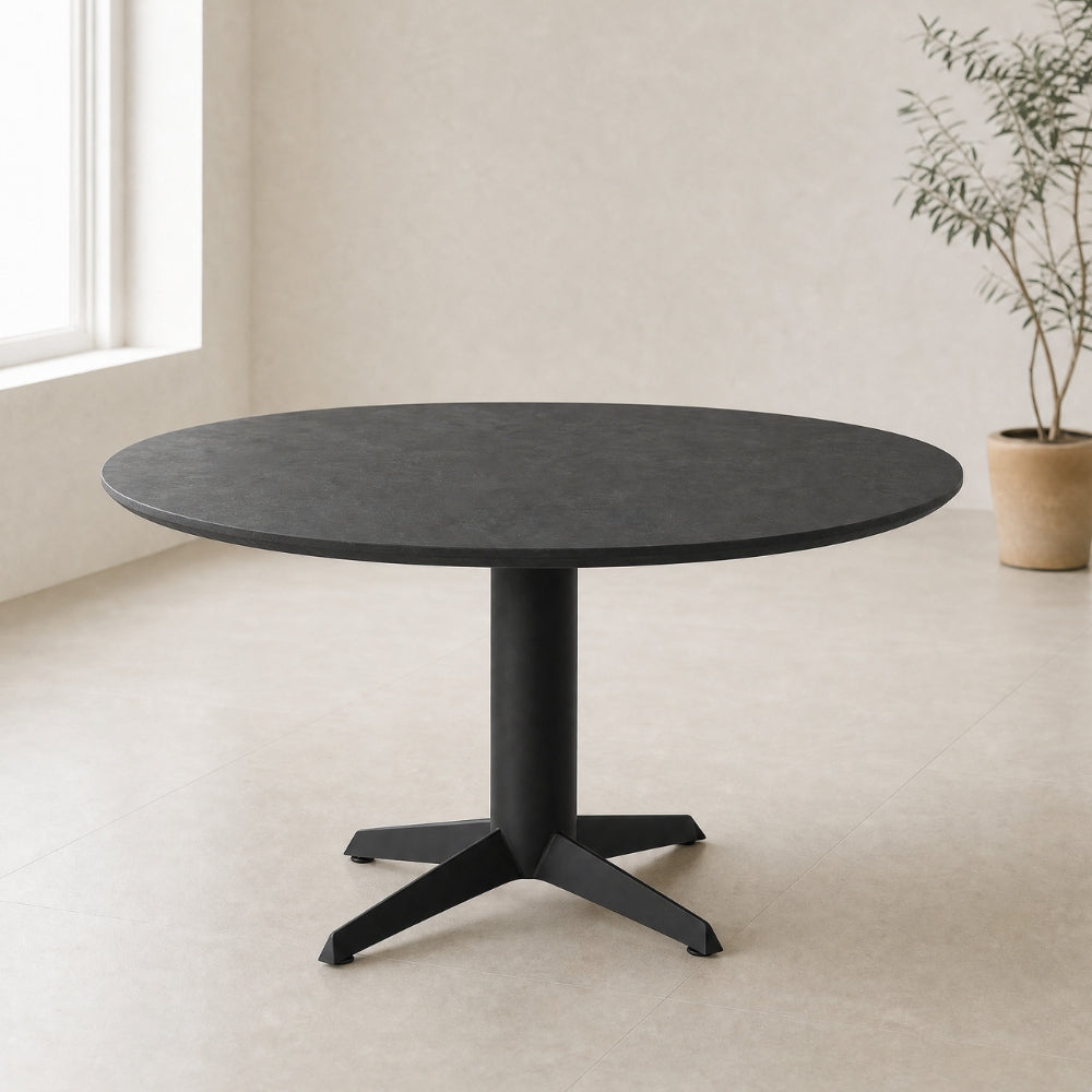 DTP Home Ronde Eetkamertafel Soho Mortex Zwart 150cm