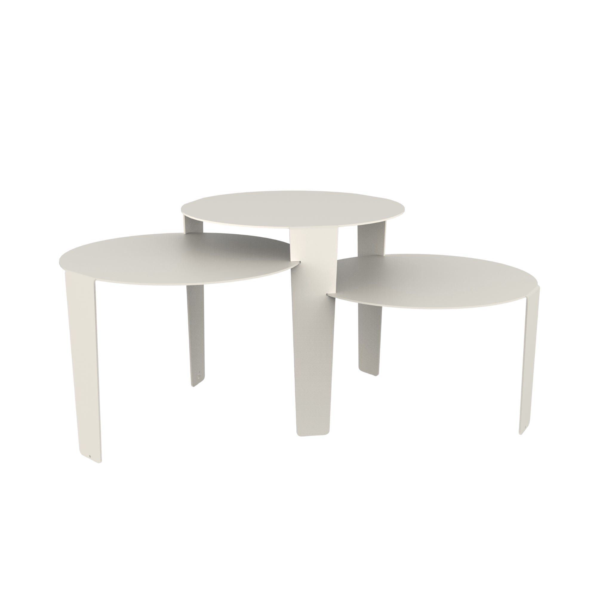 Cascado Salontafel Wit Staal Steelful