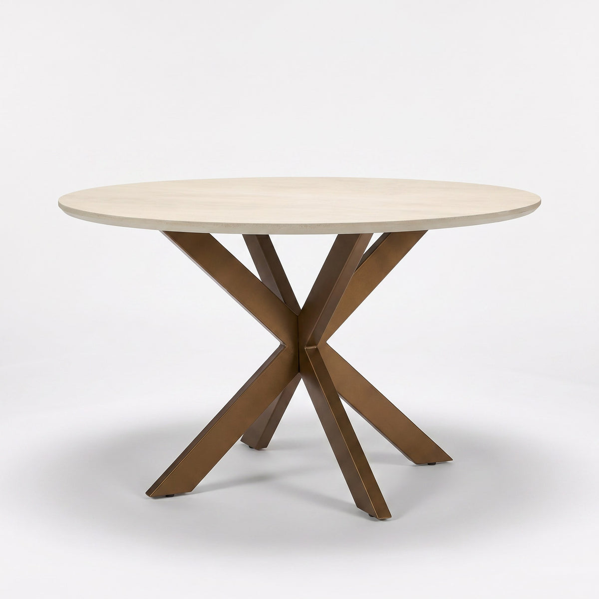 Eettafel Madison Mangohout Zand Rond 130cm Starfurn
