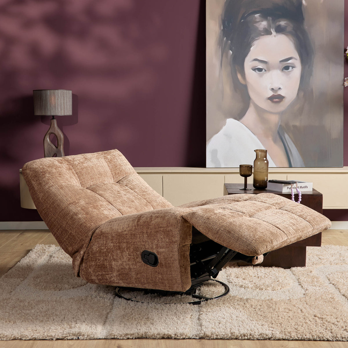 Relaxfauteuil Chill Stof Cinnamon Starfurn