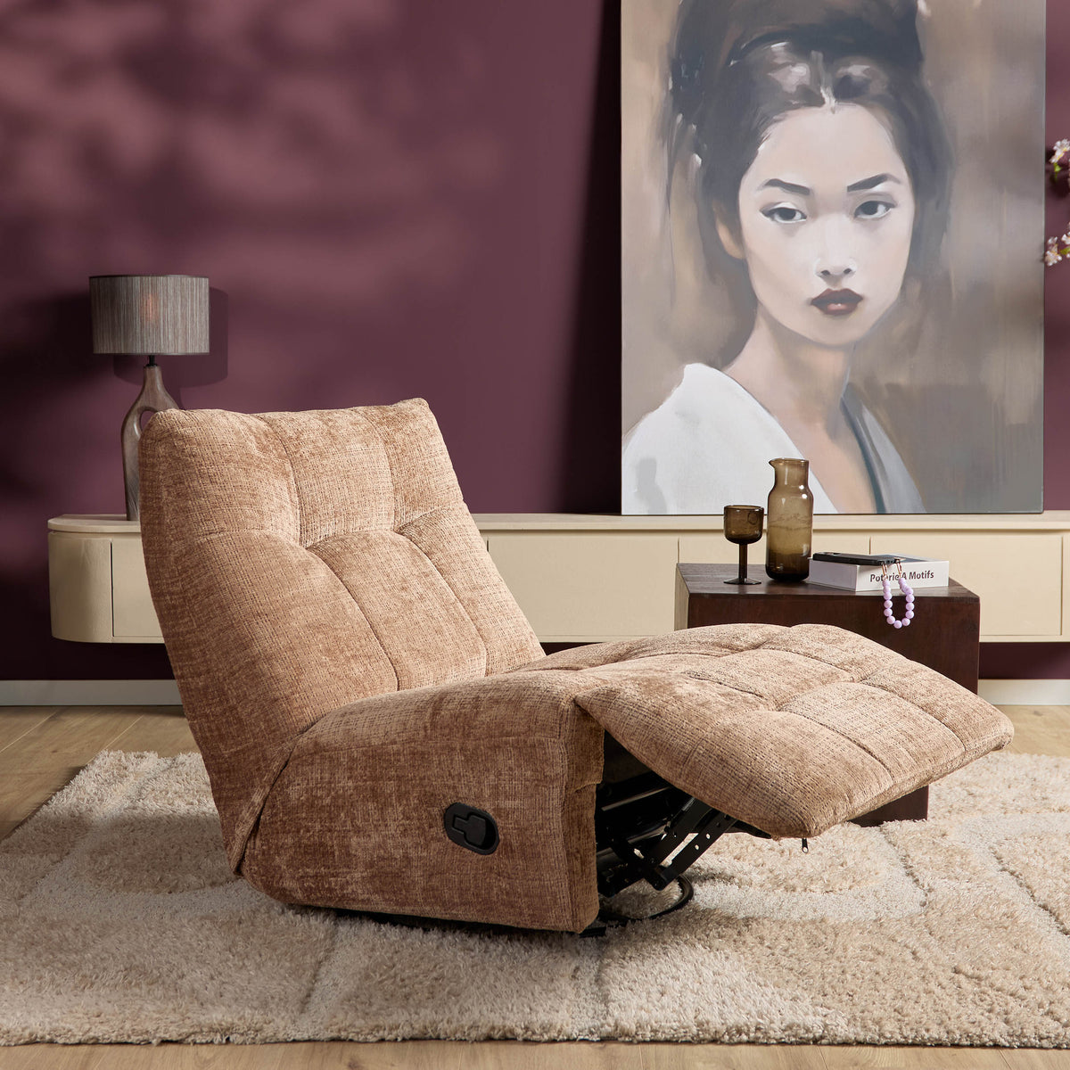 Relaxfauteuil Chill Stof Cinnamon Starfurn
