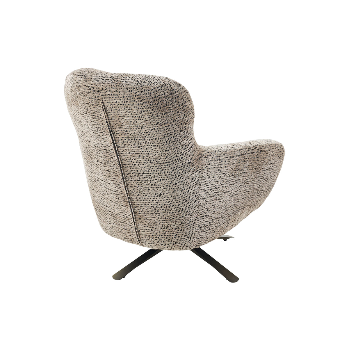 Fauteuil Nena Draaibaar Stof Bruin Starfurn