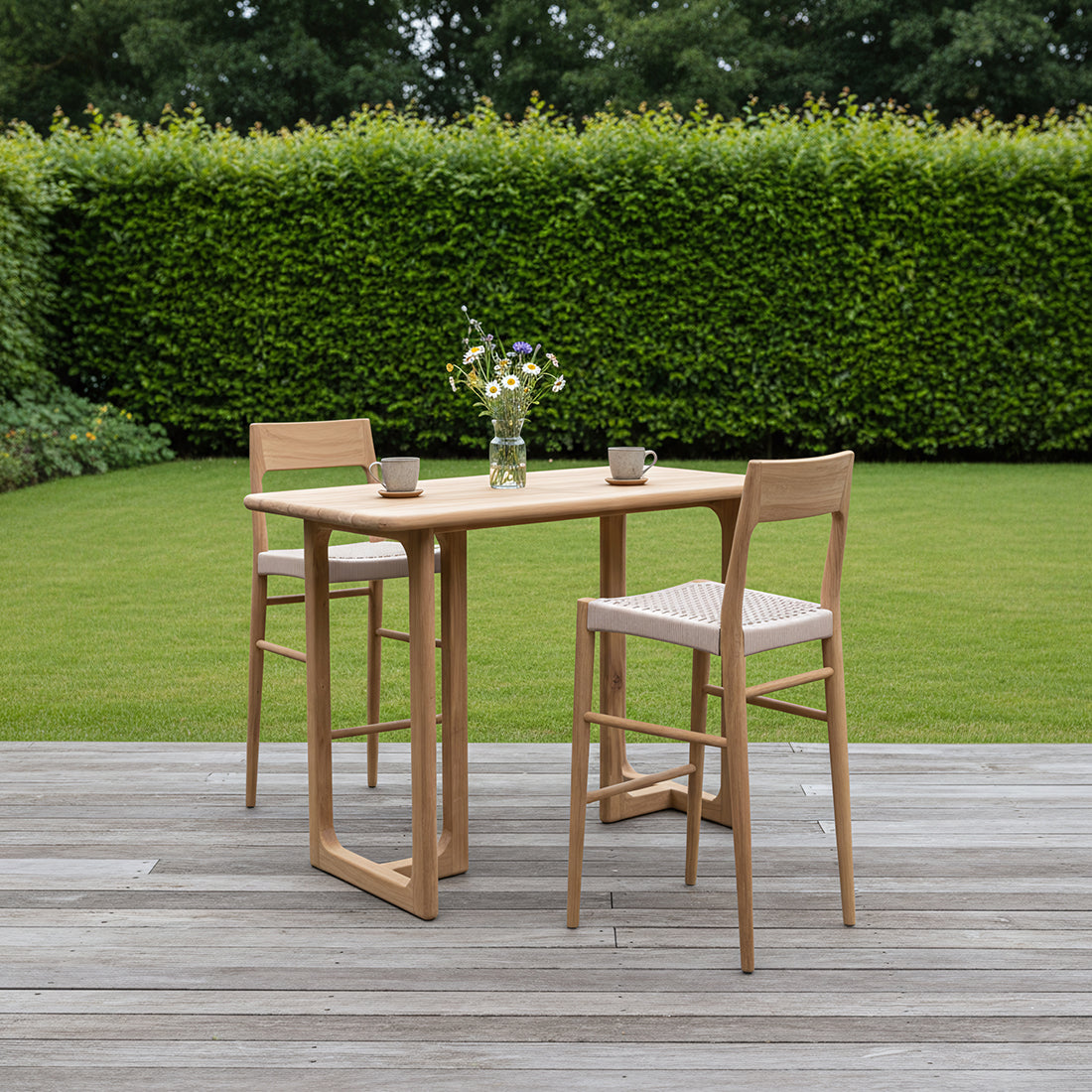 Barstoel Freya Teakhout Outdoor Raw Materials