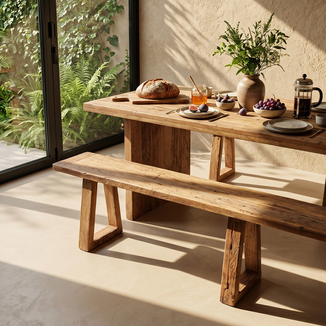 Farmwood Waterfall Eettafel - 240cm Raw Materials