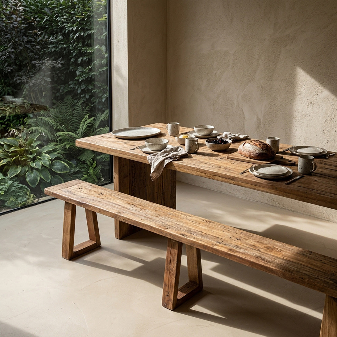 Farmwood Waterfall Eettafel - 240cm Raw Materials