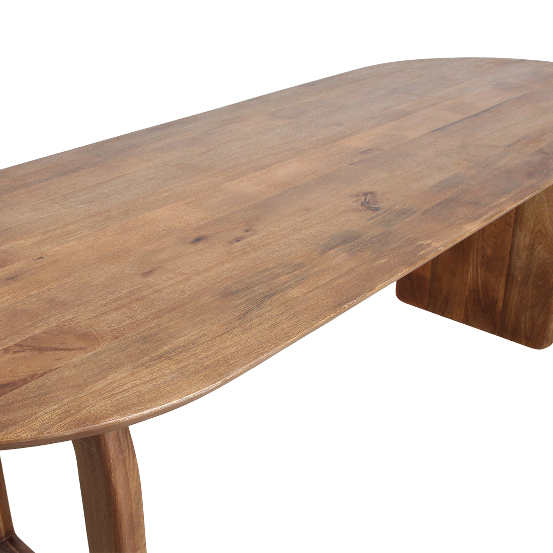 Bullnose Eettafel Mix Bruin 180cm Raw Materials