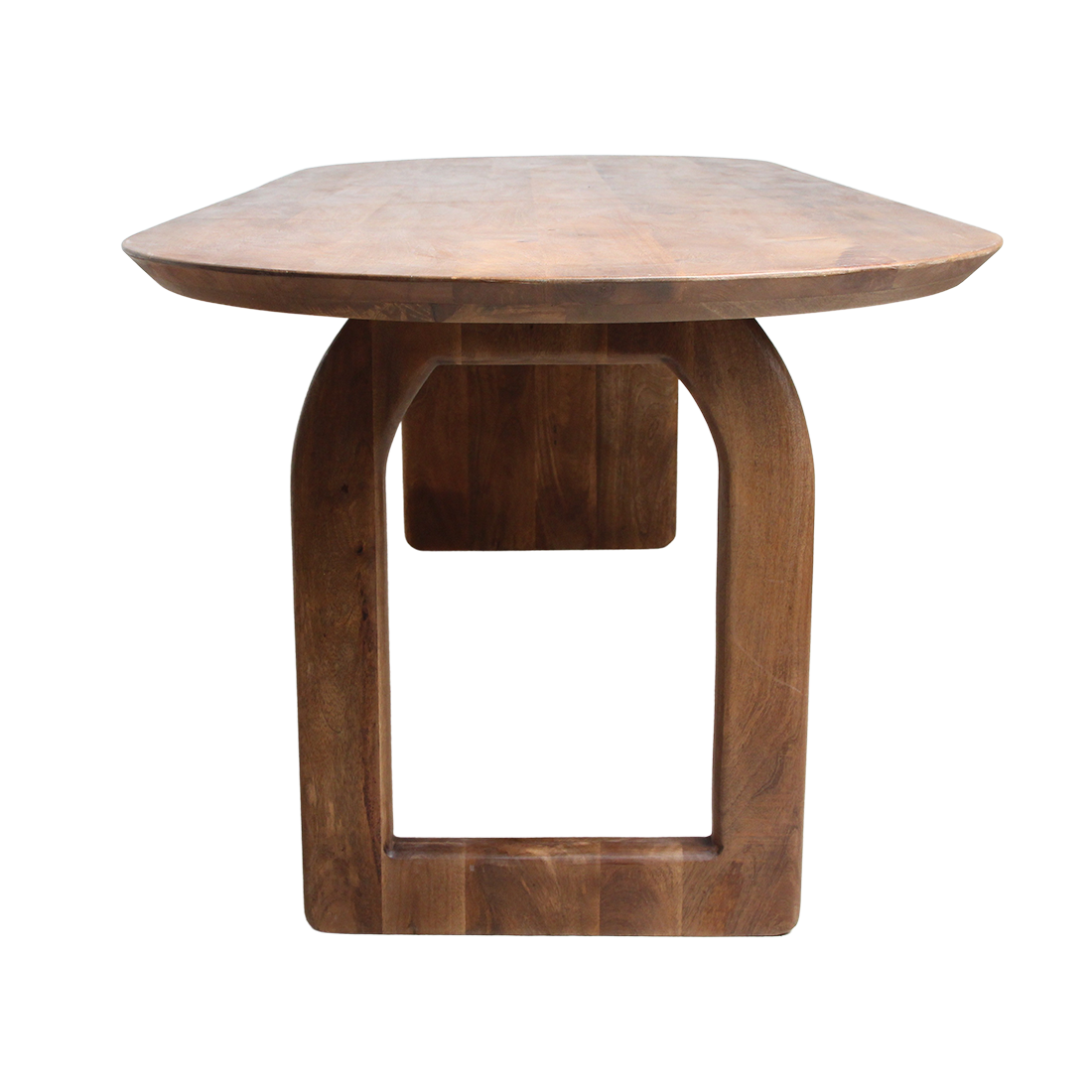 Bullnose Eettafel Mix Bruin 200cm Raw Materials
