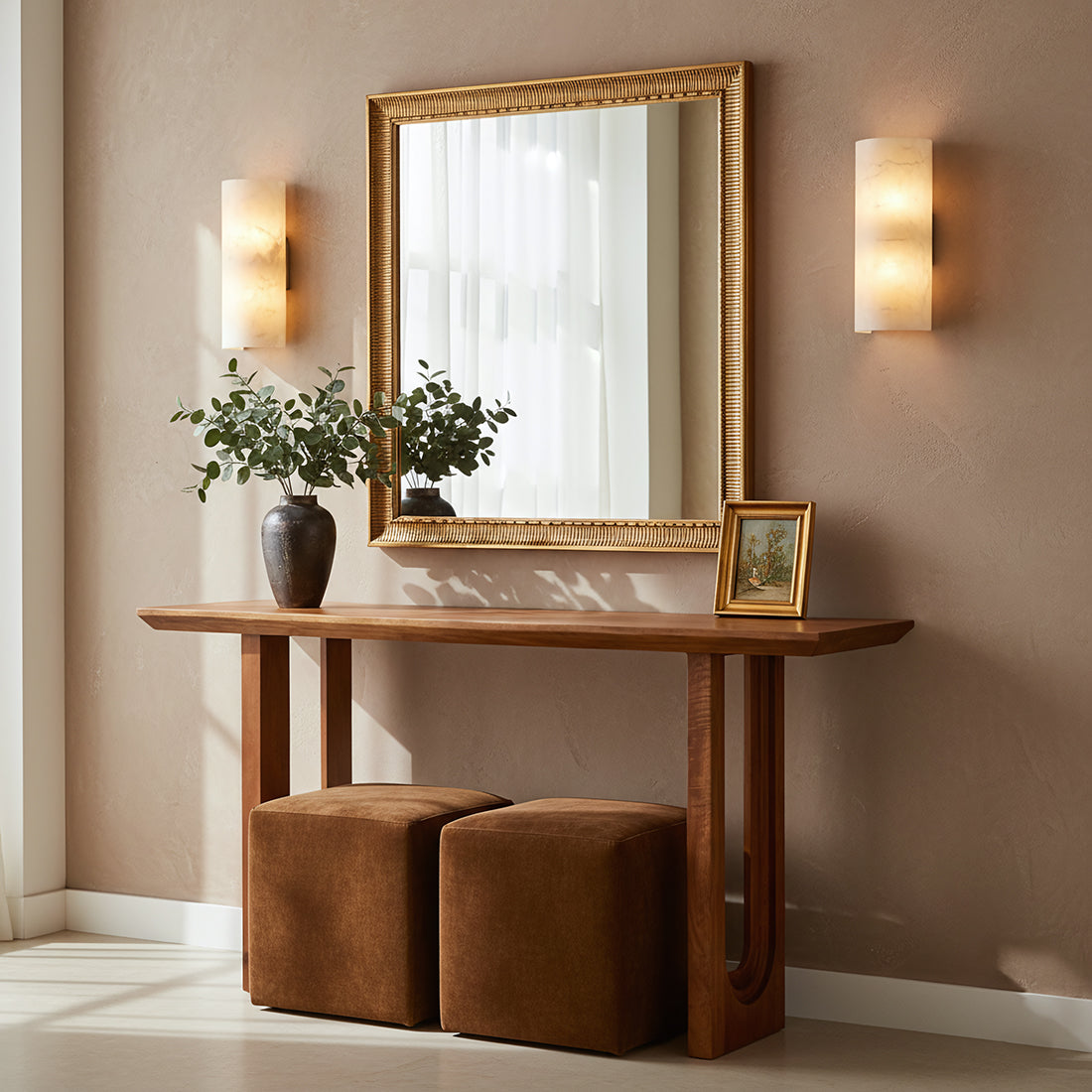 Sidetable Bullnose Chamfered Mangohout Raw Materials