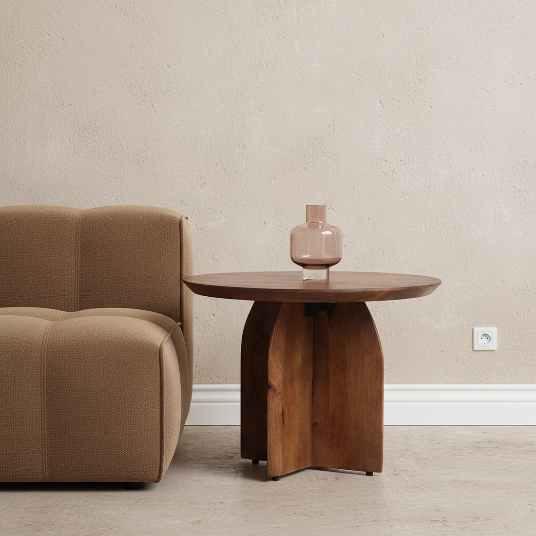 Bullnose bijzettafel 55 cm Raw Materials
