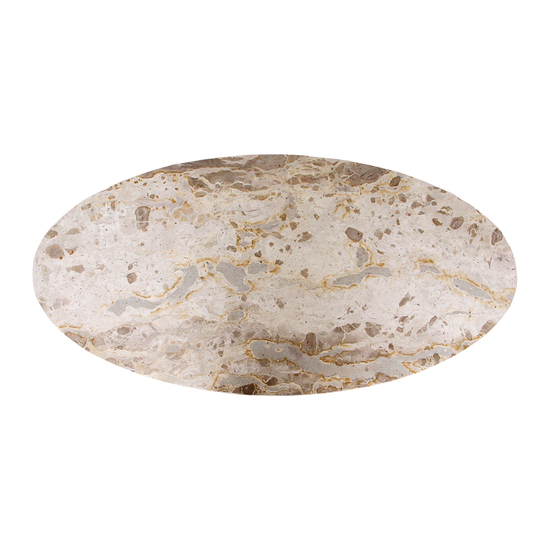Marmeren Salontafel Ovaal Crème Raw Materials