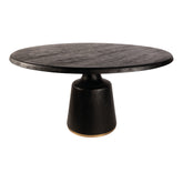 Arca Veas Eettafel Black-gold 150 x 150 x 77 PTMD - Eetkamertafel - PTMD - livinglovely.nl