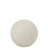 Bal Deco Klei Wit Small 24.5x24.5x22.5cm - Buiten-divers - J-Line - livinglovely.nl