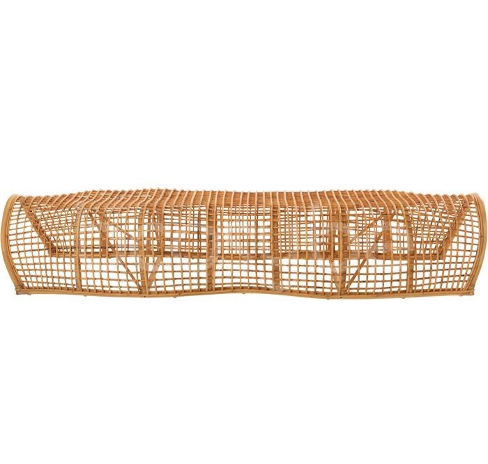 Bank Roni Rotan Naturel - Bankje - J-Line - livinglovely.nl