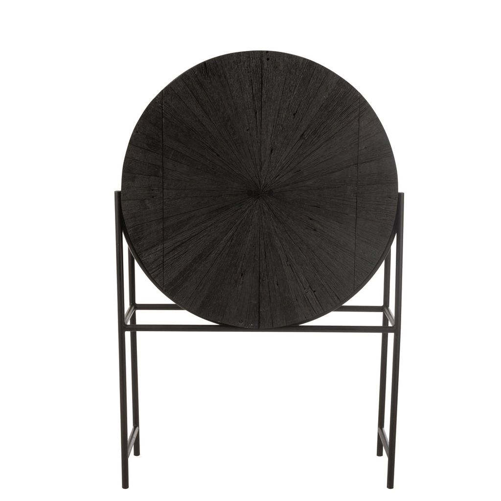 Schrank Shanil aus recyceltem Holz, schwarz, J-Line