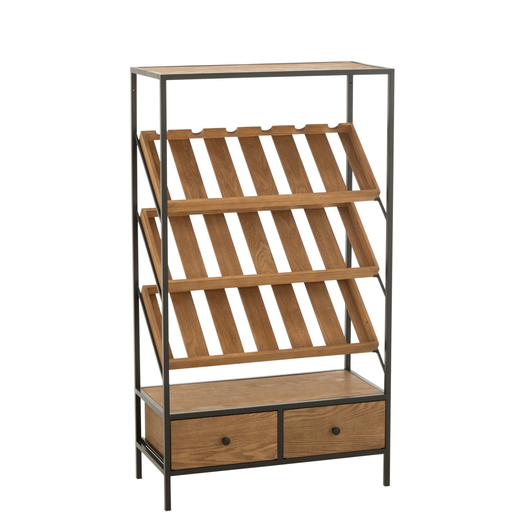 Barkast Wine Fineer Naturel/Zwart Medium J-Line