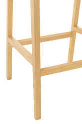 Barstoel Emma Teakhout Naturel J-Line - Barkruk - J-Line - livinglovely.nl