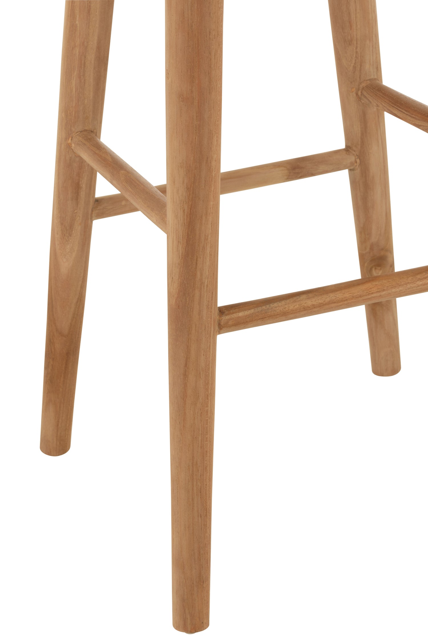 Barstoel Mika Teak Naturel - Barkruk - J-Line - livinglovely.nl