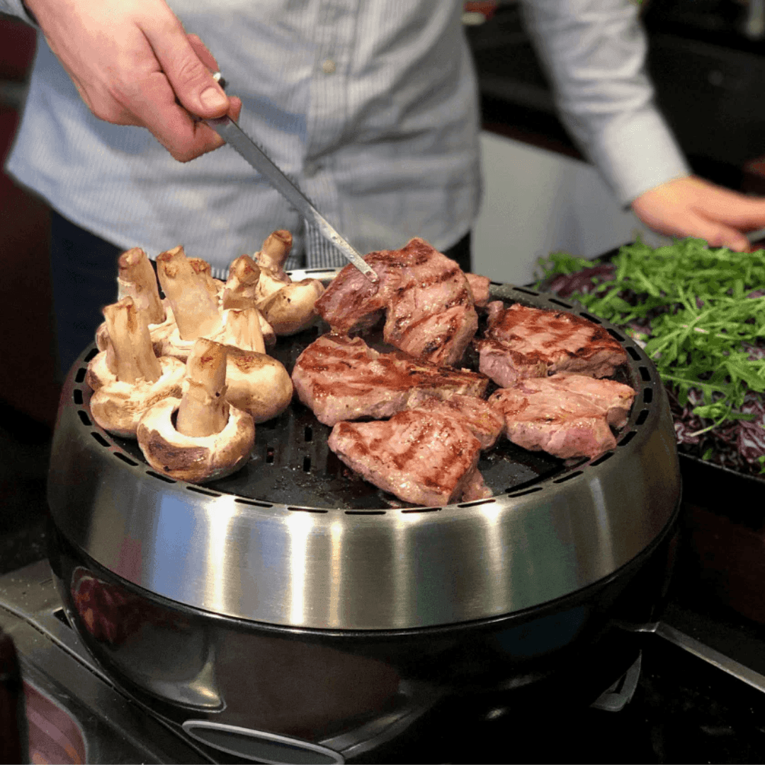 BBQ2Go Rookvrije BBQ incl. Dubbelzijdige Alumium Grillplaat - BBQ - BBQ2Go - livinglovely.nl
