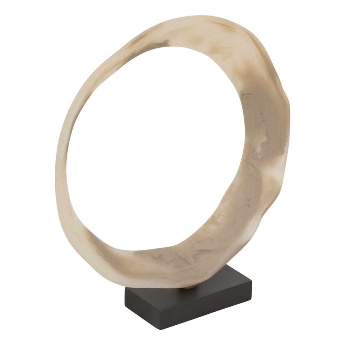Sculptuur Buco van MUST Living schuin gezien, ring met grillige rand