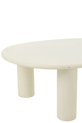 Bijzettafel Bali Wit Large J-Line - Bijzettafel - J-Line - livinglovely.nl